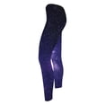 thumbnail image 5 of lcziwo Womens Print Carnival Leggings High Waisted Elastic Tummy Control Yoga Pants Cute Galaxy Graphic Tights Purple S, 5 of 7