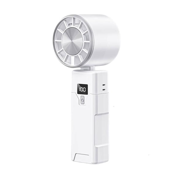 ZELVINN Bladeless Fan 5 Wind Mode Timer Function Foldable Stand Neck Fan for Computer Study Bedroom Camping