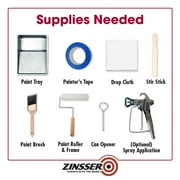 White, Zinsser Mold Killing Flat Primer-5 Gallon, 1 Per Pack