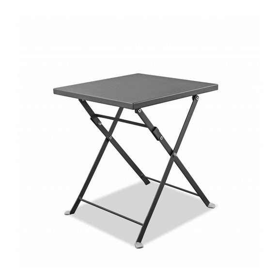HomeRoots 372275 Powder Aluminum Side Table, 16 x 16 x 18 in.