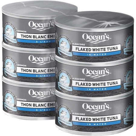 Ocean s Flaked White Tuna in Water Multipack  6-Count  1.38kg/48.7 oz.  Package