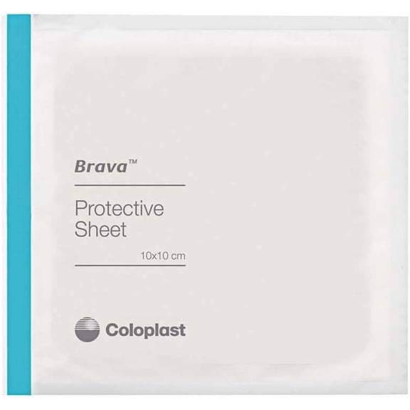 Brava Stoma Skin Protective Sheet, Skin Barrier, 4 X 4" 32105 (Box of 10)