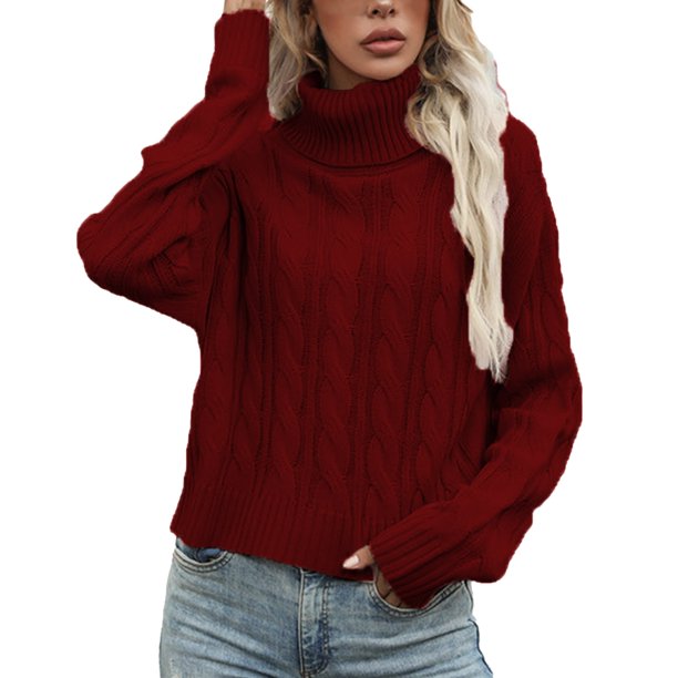 Gibobby Suéter para mujer, Suéter de manga larga para niñas y mujeres a rayas, color crema(A,M)