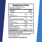 Superior Source Sleep & Immune - Health Supplement - Supports Immune System & Better Sleep - Contains Vitamin C, Vitamin D3, Zinc, Melatonin & Elderberry Extract - 90 Instant Dissolve Tablets