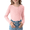 Light Pink, variant on 2 Pack Girls Long Sleeve Henley T Shirts Button Down Slim Fit Tops Round Neck Ribbed Knit Shirts