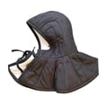 thumbnail image 3 of Esquirla Arming Cap Fashion Halloween Cosplay Accessory Lightweight Hood with Collier Black, 3 of 8