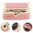 thumbnail image 3 of Mini Travel Jewelry Box: Vintage Portable Ring Organizer With Kiss Lock - Women Small Jewelry Case For Rings Earrings Necklaces And Coins, 3 of 3