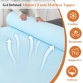 thumbnail image 2 of Surmatelas Taille Simple, 39 Pouces x 75 Pouces Pouces en Mousse à Mémoire de Forme Infusée de Gel - A-GE22115, 2 of 5