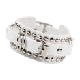 thumbnail image 4 of Pulseras, brazaletes, multicapa, hebilla metálica, ideales para fiestas, con cadena ajustable. Blanco, 4 of 9