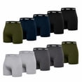 thumbnail image 3 of Boxer Deportivo Wilson para Hombre Rib Multicolor, 10 Piezas, Talla CH, 3 of 4