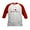 Red/White, variant on - I HEART BUCKNELL Kids Baseball Jersey - Kids Cotton Baseball Jersey, 3/4 Sleeve Shirt