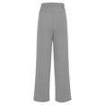 thumbnail image 5 of Ltctricy Women's Fleece Lined Sweatpants Elastic High Waisted Straight Leg Yoga Lounge Pants Workout Casual Trousers(Gray,Large), 5 of 6