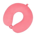 thumbnail image 2 of Almohada De Apoyo Para El Cuello En Forma De U Almohada cervical en forma de U, espuma viscoelástica de color rosa y rojo, para viajes, para avión, coche, oficina, siesta (1 unidad) JASKFLY, 2 of 8