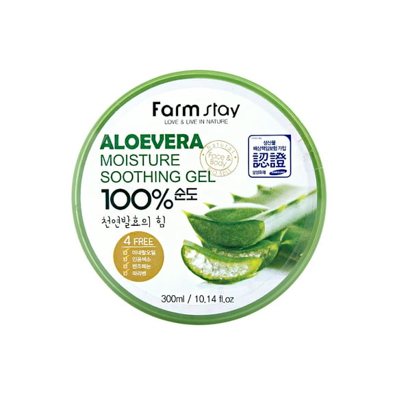 Farm Stay Moisture Soothing Gel Aloevera 100% 300ml