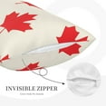 thumbnail image 5 of Balery Happy Canada Day Bedding Queen Pillow Cases - Envelope Closure - Soft Brushed Microfiber Fabric - Shrinkage and Fade Resistant Pillow Cases-20"x30", 5 of 9