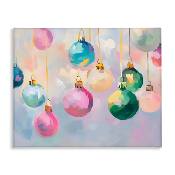 Stupell Industries Bright Pastel Ornaments Canvas Wall Art, design by Arlington Prints