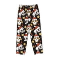 thumbnail image 4 of Goofa Cute Dog Panda Printed Soft Pajama Pants for Women, Wide Leg Comfy Casual Lounge Yoga Pants-Large, 4 of 9