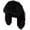 Black, variant on Womens Rabbit Bucket Hat Faux Fur Bunny Ears Hats Mens Winter Warm Fuzzy Caps Plush Novelty Y2k Cap for Gift