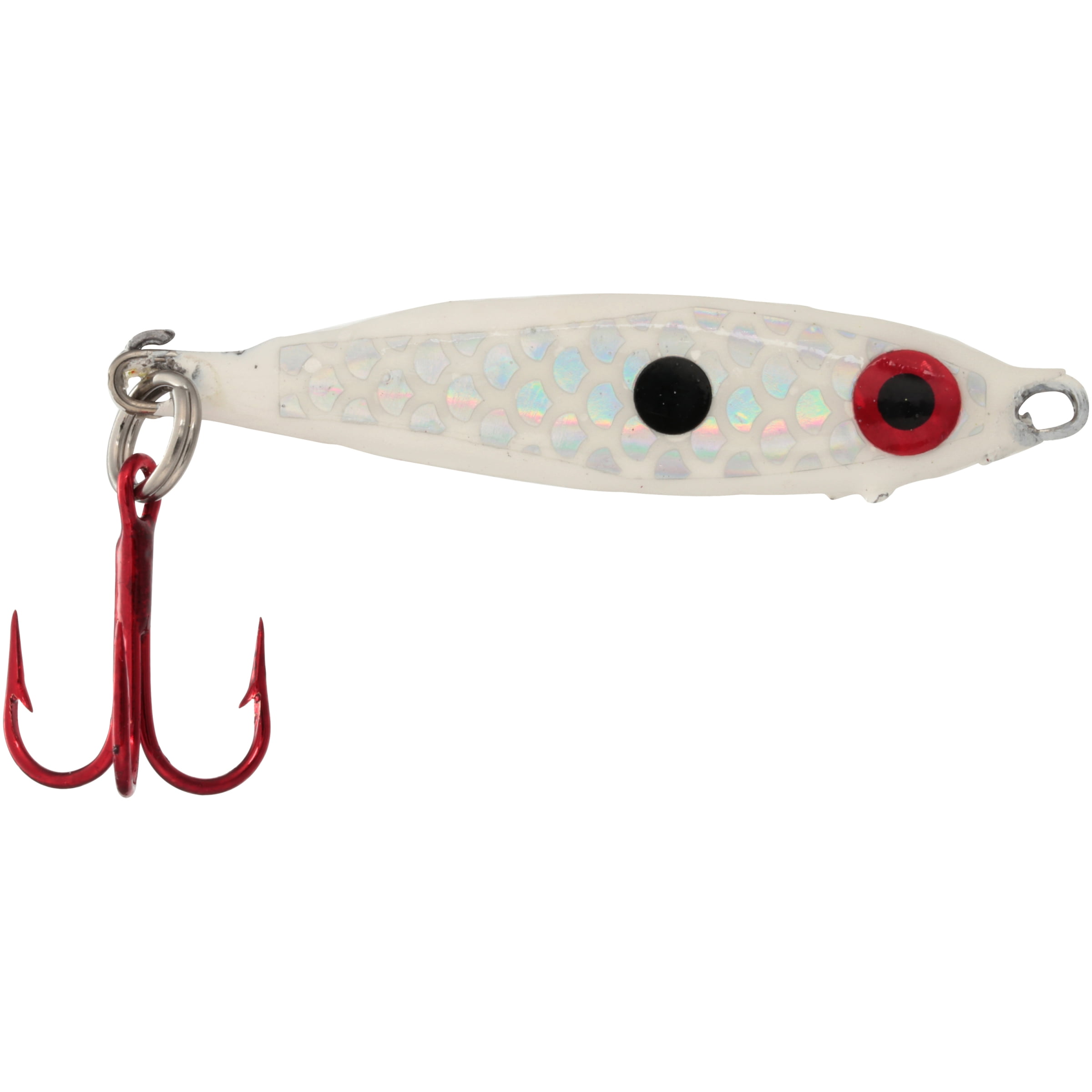 FleFly Bendable Minnow Jigging Spoon, 1/2oz, White