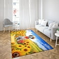 thumbnail image 4 of Vintage Dalmatian Says Hello Mother's Day Summer Sunflower Field Indoor Rug Dog Lover Carpet Living Bed Room Sofa Home Decor - 12005, 4 of 5