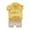 Yellow, variant on XUELUO Toddler Boys Casual Outfit Sets Cartoon Set Tops+Shorts Summer 1 To 4 Years Baby Outfits T Shirt Outfits&Set Clothing Sportwear