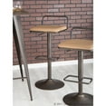 thumbnail image 5 of Beta Industrial Barstool In Antique And Camel Faux Leather - Set Of 2, 5 of 11