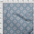 thumbnail image 3 of oneOone Georgette Viscose Grayish Blue Fabric Asian Block Diy Clothing Quilting Fabric Print Fabric By Yard 42 Inch Wide, 3 of 4