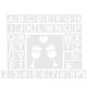 thumbnail image 3 of Letter Stencils for Painting 42Pcs White Pet DIY Word Stencils with Clear Handwriting, 3 of 5