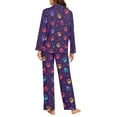 thumbnail image 3 of SCRAWLGOD Dog Paw Button Up Pajamas for Women Long Sleeve 2 Piece Lounge Women Fall Size 2XL Jogger Pjs for Women Comfortable Loungewear Sets Woman Travel, 3 of 7