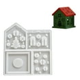 thumbnail image 4 of Shoreew Christmas Gingerbread House Mold Tray for Cookie Chocolate Candy Easy-release Silicone House Mold Holiday Baking Mold for Candle Making Plaster Casting, 4 of 7