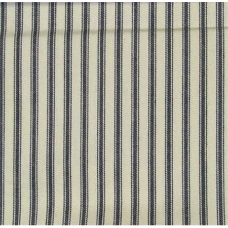 Woven Ticking, 55 Navy, Cotton Upholstery Fabric, 10 yard Bolt, 55 ...