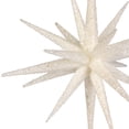thumbnail image 4 of Northlight Sparkling Glitter Starburst Hanging Christmas Ornament - 6" - White, 4 of 5