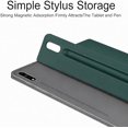 thumbnail image 5 of Slim Magnetic Case with S-Pen Holder & Auto Sleep/Wake for Samsung Galaxy Tab S8 Ultra 14.6" 2022 (SM-X900/X906),DarkGreen, 5 of 6