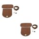 thumbnail image 3 of Kit de correas de hombro Jumpingount Bolsa de cuero Negro Marrón Café 2 piezas, 3 of 6