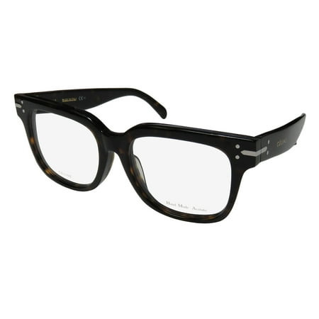 New Celine 41356/F Womens/Ladies Oversized Full-Rim Dark Havana High-end Glamorous Designer Frame Demo Lenses 54-18-150 Eyeglasses/Glasses