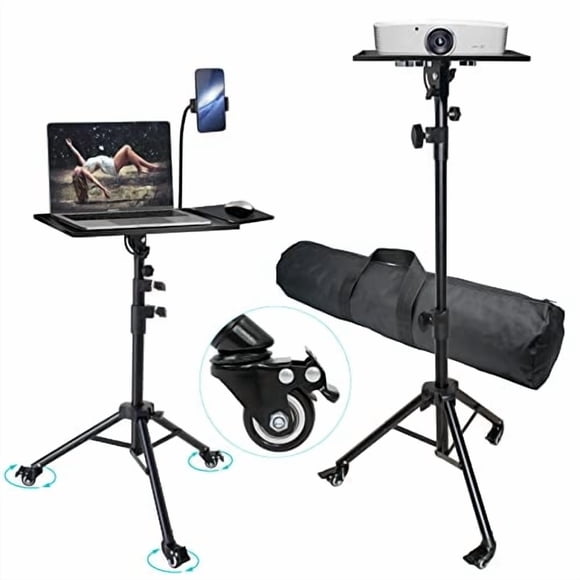 Soporte para proyector GZGDLJQ para portátil de metal robusto con ruedas de 4 a 5 kg