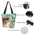 thumbnail image 4 of Disketp Funny Swimming Chihuahua for Women’s Casual Shoulder Tote Bag Cross-body Handbags for Shopping, Travel and Daily Use, 4 of 6