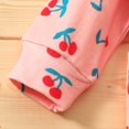 thumbnail image 4 of Yidarton 0-3 Year Old Baby Fruit Printed Conjoined Climbing Clothes Zipper Shirt Hooded Long Sleeve Long Leg Ha Clothes European And American Tide Climbing Clothes Pink, 4 of 7