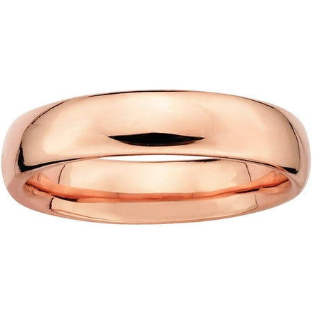 Stackable Expressions Sterling Silver Pink-Plated Polished Ring