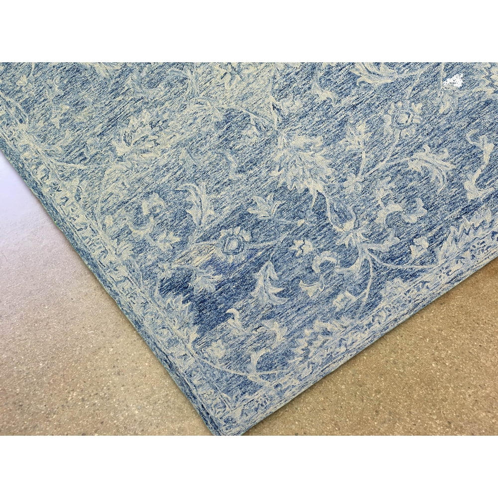 Ox Bay Karma Blue Navy Arabesque Indoor Area Rug(5' x 7'9")