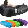 thumbnail image 1 of Canapé Gonflable Extérieur - Tissu en Nylon Robuste - Canapé de Camping, Plage, Extérieur Sans Pompe avec Poches en Filet - avec Sac de Rangement, 1 of 8