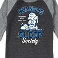 thumbnail image 3 of Peanuts - Peanuts Sleep Society - Toddler & Youth Raglan Graphic T-Shirt, 3 of 7