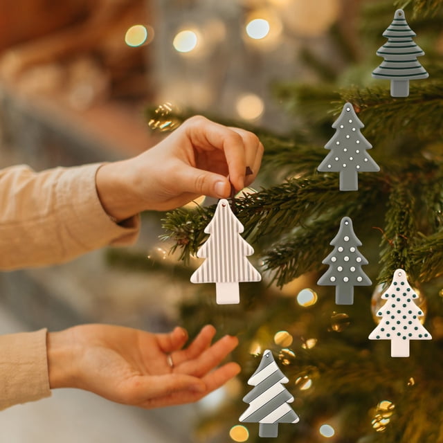 Christmas Pendant PVC Soft Rubber Christmas Tree Decoration Holiday Scene Props