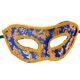 thumbnail image 1 of Disfraz de fiesta de Halloween Vestido de ojo de bola Decoración de máscara de hombre de jazz (azul real), 1 of 3