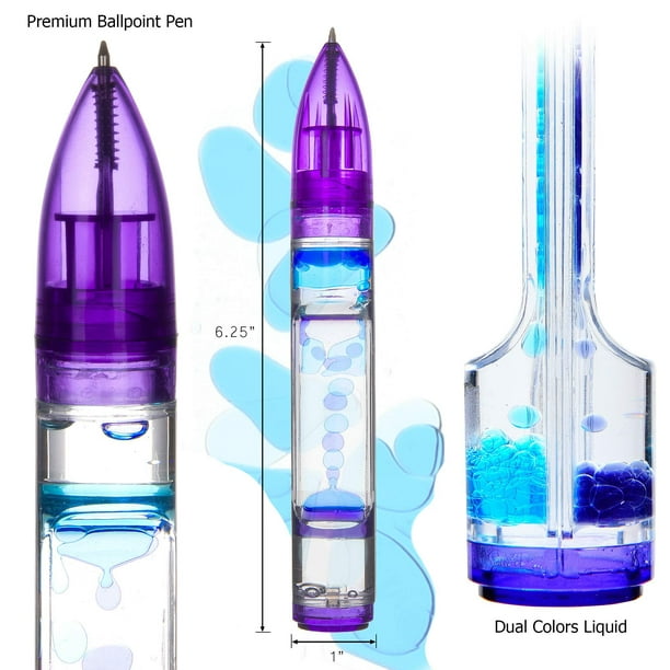 Liquid Timer Pens Liquid Motion Bubbler Fidget Pen Liquid Motion