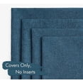 thumbnail image 5 of Pack of 4 Decorative Outdoor Throw Pillow Covers Linen Waterproof Pillow Covers Farmhouse Cushion Cases for Patio Garden Tent Balcony Couch Sofa18x18 inch Red/Turquoise, 5 of 6