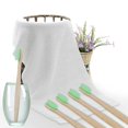 thumbnail image 3 of Biodegradable Reusable Bamboo Toothbrushes - Eco-friendly Bpa Free Bristles - 10 Pack, 3 of 4