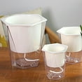 thumbnail image 6 of Mobutofu Square Flower Pot Plastic Transparent For Herb Growing 1 Piece, 6 of 8