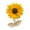 Yellow, variant on Women Brooch Sunflower Maple Leaf Apricot Leaf Clothes Pin Realistic Electroplated Polished Exquisite Prom Party Coat Shirt Dress Brooch
