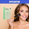 thumbnail image 3 of Vocoste Travel Blending Makeup Brush Set Foundation Contour Concealer Blusher Brush 15.3x2.3cm Green 5 Pcs, 3 of 7